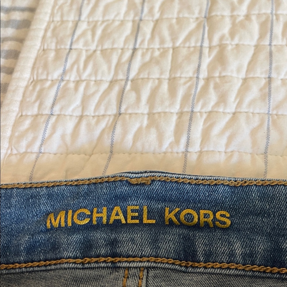 Michael Kors Blue Boyfriend Jeans - Picture 2 of 5